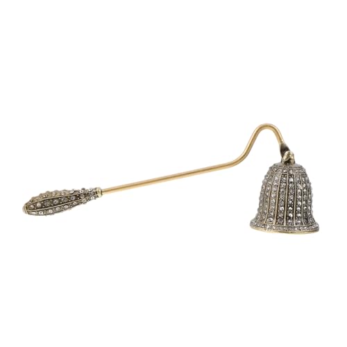 ORFOFE Europäischer Vintage Kerzenlöscher mit Griff Stilvolles Design für Aromatherapiekerzen Geruchsreduzierend Handliches Dochtschneider werkzeug Klassisch romantisch für Zuhause von ORFOFE