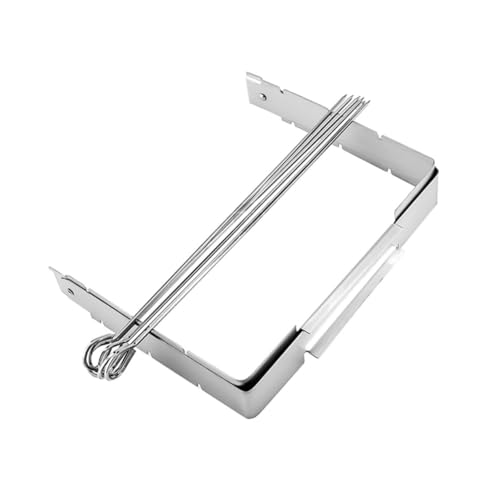 ORFOFE Faltbarer Grillrost aus Lebensmittelechtem Edelstahl Hitzebeständig Rostfrei Praktisch für Camping Strand und Outdoor Barbecue Platzsparend und Langlebig Vielseitig für Fleisch von ORFOFE