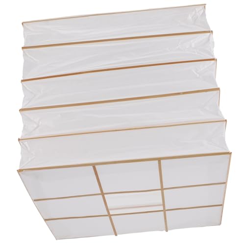 ORFOFE Faltbarer Quadratischer Lampenschirm aus Premium-papier Eleganter Langlebiger Deckenlampen-abdeckung Weiches Licht für Wohnzimmer Schlafzimmer und Romantische Atmosphäre von ORFOFE