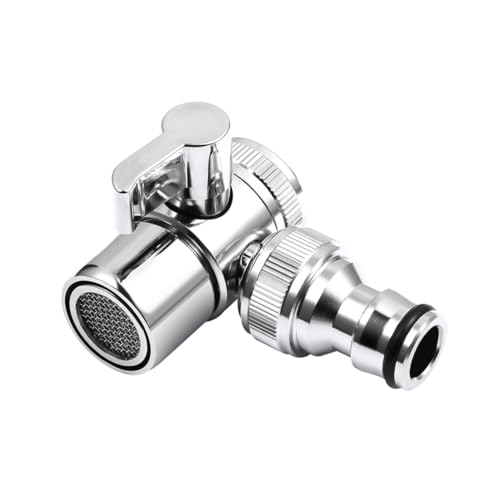 ORFOFE Faucet Adapter aus Hochwertigem Kupfer Robuster Wasserhahn Verteiler für Waschmaschine und Spüle Einfach zu Montierender Wasserhahnanschluss für Badezimmer und Küche Langlebiger von ORFOFE
