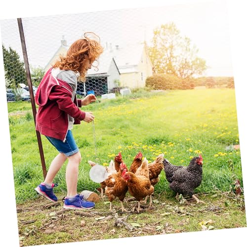 ORFOFE Futterball für Geflügel mit Öffnung Hängender Futterspender für Hühner und Papageien Robustes Futterspielzeug für Farm und Vogelkäfig Weiß von ORFOFE