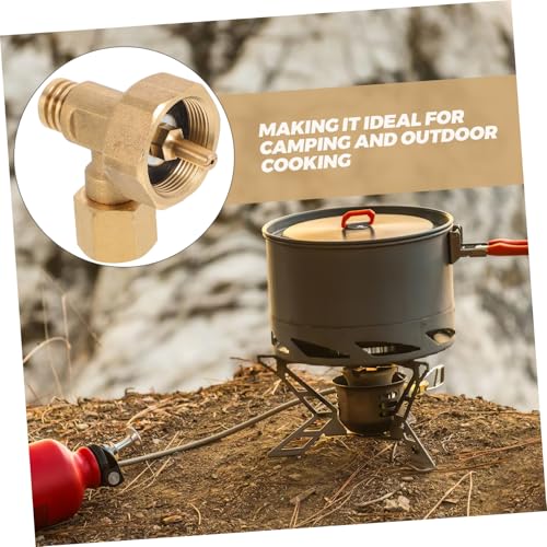 ORFOFE Gasgrill Winkeladapter Messing Gasflaschenverbinder für Campingkocher Leicht Tragbar ORFOFE Gasgrill Winkeladapter Messing Gasflaschenverbinder für Campingkocher Leicht Tragbar von ORFOFE