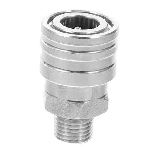 ORFOFE Gewinde Wasseranschluss Hochdrucksprühdüse Schnellkupplung Druckreiniger Adapter für Gartenschlauch Hohe Druckbeständigkeit Auslaufsicher Leicht von ORFOFE