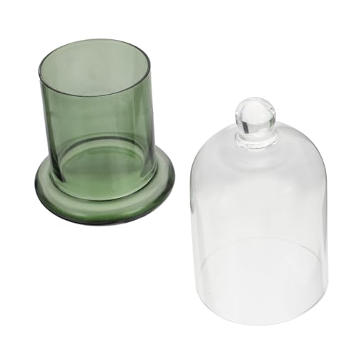 ORFOFE Glas Kerzenglas Kerzenhalter Mittelgroß Grün Ionisierte Beschichtung Kreativer Duftkerzenbecher Für Kerzenherstellung Und Tischdekoration von ORFOFE