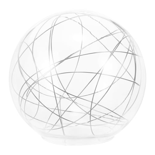 ORFOFE Glas Lampenschirm Ersatz Kugel Lampenschirm mit Dekodraht für Deckenlampen Transparent Ø Passend für Wohnzimmer Schlafzimmer Stilvoll und Vielseitig von ORFOFE