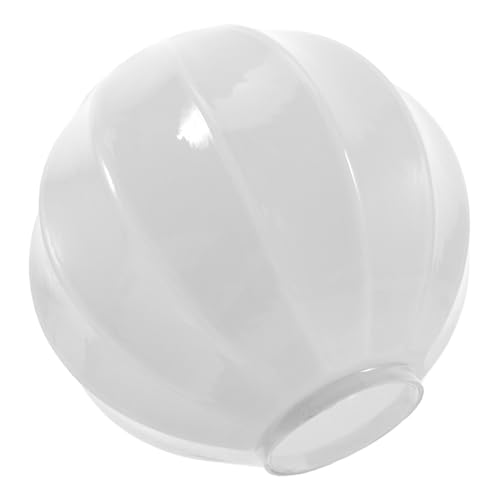 ORFOFE Glas Lampenschirm Pendelleuchte Retro Stil Weiß Deckenlampe Ersatz Lampenschirm für Wohnzimmer Hängelampe Modernes Design von ORFOFE