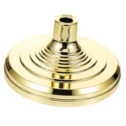 ORFOFE Goldfarbener Fahnenmast Bodenständer Kunststoff Flagpole Base für Fahnenstangen Indoor Stabiler Flaggenhalter für Büro Party Dekoration von ORFOFE