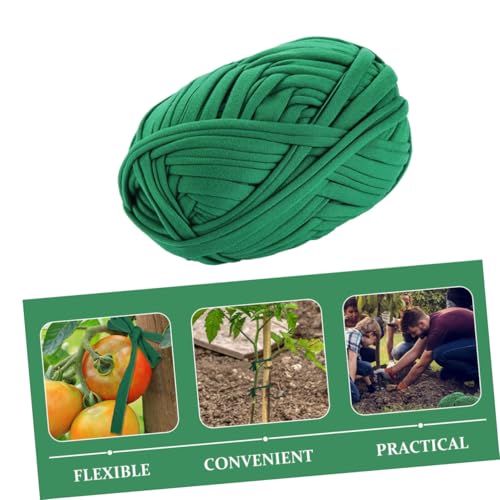 ORFOFE Grünes Gartenpflanzenband aus Robustem Acrylfasermaterial Reißfest und Wetterbeständig Verstellbarer Pflanzenstützgurt für Baumbindung und Windfeste Pflanzenstütze Zuschneidbar von ORFOFE