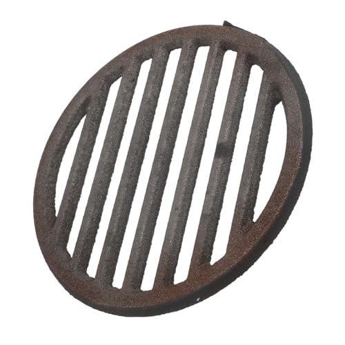 ORFOFE Gusseisen Rundgrillrost Hitzebeständig Langlebig Kaminrost Grillzubehör für Outdoor Bbq Feuerstelle Camping ORFOFE Gusseisen Rundgrillrost Hitzebeständig Langlebig Kaminrost Grillzubehör für Outdoor Bbq Feuerstelle Camping von ORFOFE