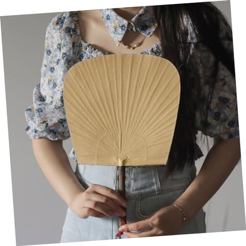 ORFOFE Handgefertigter Japanischer Retro Fächer aus Dickem Papier und Bambus Traditioneller Handlicher Fächer im Klassischen Stil Leicht Tragbar DIY Malaccessoire Geeignet ORFOFE Handgefertigter Japanischer Retro Fächer aus Dickem Papier und Bambus Traditioneller Handlicher Fächer im Klassischen Stil Leicht Tragbar DIY Malaccessoire Geeignet von ORFOFE