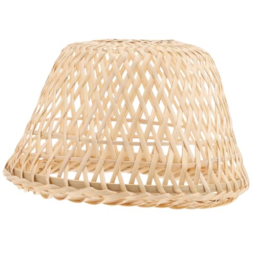 ORFOFE Handgewebter Lampenschirm Vintage Stil Kleiner Lampenschirm Für Tischleuchte Kronleuchter Natürliches Material Ohne Geruch Robust Elegant von ORFOFE