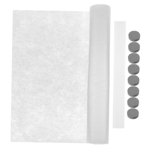 ORFOFE Hochtemperaturbeständiges Selbstklebendes Dunstabzugshauben Ölfilterpapier mit Magnet und Klettband Ölabsorbierend Zuschneidbar für Küche und Restaurant Geeignet von ORFOFE