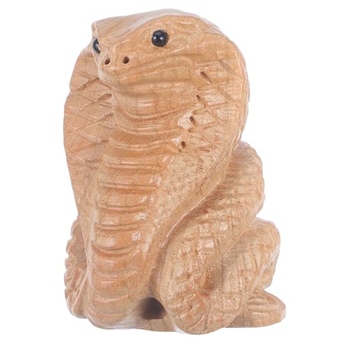 ORFOFE Holz Geschnitzte Schlangenfigur Realistische Deko Gartenfigur Lebensechte Schlange Skulptur für Balkon und Regal Dekoration Jahr der Schlange Feng Shui Glücksbringer ORFOFE Holz Geschnitzte Schlangenfigur Realistische Deko Gartenfigur Lebensechte Schlange Skulptur für Balkon und Regal Dekoration Jahr der Schlange Feng Shui Glücksbringer von ORFOFE
