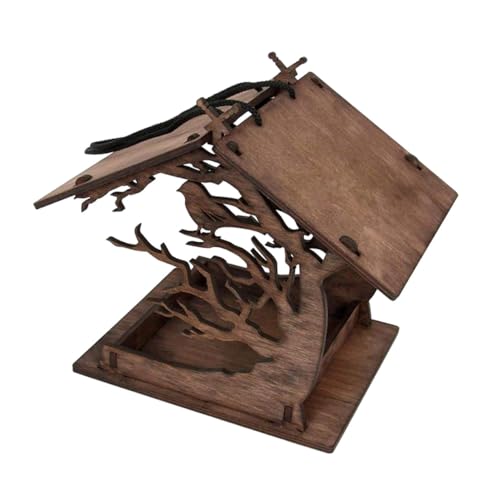 ORFOFE Holz Vogelhaus Futterstation Wetterfest Langlebig Leicht zu Reinigen Dekoratives Vogelhäuschen für Garten Balkon Outdoor Wildvögel Futterbehälter Nest ORFOFE Holz Vogelhaus Futterstation Wetterfest Langlebig Leicht zu Reinigen Dekoratives Vogelhäuschen für Garten Balkon Outdoor Wildvögel Futterbehälter Nest von ORFOFE