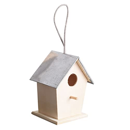 ORFOFE Holz Vogelhaus zum Aufhängen Wetterfestes Garten Nistkasten Stabiles Hängendes Vogelnest für Wildvögel und Natürlicher Schutz für Draußen Robuste Holzbauweise für Garten und ORFOFE Holz Vogelhaus zum Aufhängen Wetterfestes Garten Nistkasten Stabiles Hängendes Vogelnest für Wildvögel und Natürlicher Schutz für Draußen Robuste Holzbauweise für Garten und von ORFOFE