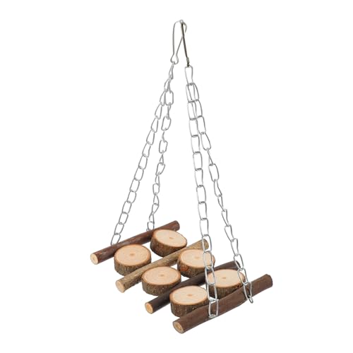 ORFOFE Holz vogelschaukel Kauspielzeug für Papageien und Wellensittiche Robustes Kletterspielzeug mit Leiter Fördert Balance und Bewegung Geeignet für Mittelgroße und Große Vögel ORFOFE Holz vogelschaukel Kauspielzeug für Papageien und Wellensittiche Robustes Kletterspielzeug mit Leiter Fördert Balance und Bewegung Geeignet für Mittelgroße und Große Vögel von ORFOFE