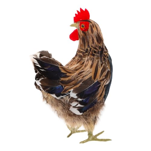 ORFOFE Simulation Huhn Deko Figur Für Garten Künstliche Henne Ornamente Realistisches Huhn Spielzeug Langlebige Gartendeko Für Innen Und Außen Geschenkidee Für Tierliebhaber von ORFOFE