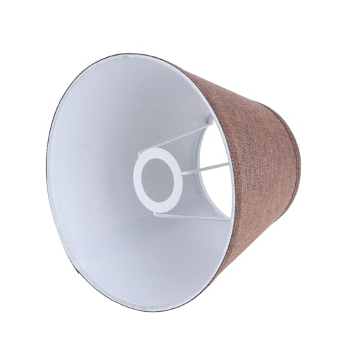 ORFOFE Kaffeefarbener Lampenschirm Lampenzubehör Abnehmbar Dekorativ für Schlafzimmer Tischlampe mit Mittlerem Langlebig und Schützend von ORFOFE