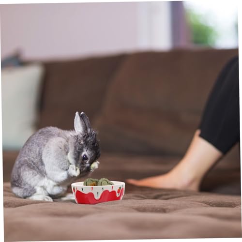 ORFOFE Keramik Hamster Napf Schwerer Rutschfester Futternapf für Kleine Haustiere Wie Kaninchen Meerschweinchen mit Glatter Oberfläche Einfach zu Reinigen Langlebig und Robust für Futter ORFOFE Keramik Hamster Napf Schwerer Rutschfester Futternapf für Kleine Haustiere Wie Kaninchen Meerschweinchen mit Glatter Oberfläche Einfach zu Reinigen Langlebig und Robust für Futter von ORFOFE