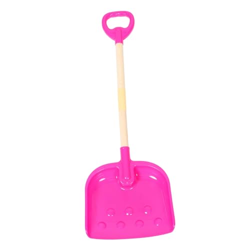 ORFOFE Kinderschaufel aus Dickem Kunststoff mit Griff Pinke Strand Schneeschaufel für Mädchen Tragbar Interlockendes Design Vielseitig für Strand Schnee und Garten Platzsparend und von ORFOFE