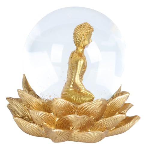 ORFOFE Kristallkugel Buddha Figurine mit Lotus Basis Resin Skulptur Feng Shui Dekoration für Wohnzimmer Büro und Garten Meditative Statue für Wohlbefinden und Friedensambiente ORFOFE Kristallkugel Buddha Figurine mit Lotus Basis Resin Skulptur Feng Shui Dekoration für Wohnzimmer Büro und Garten Meditative Statue für Wohlbefinden und Friedensambiente von ORFOFE