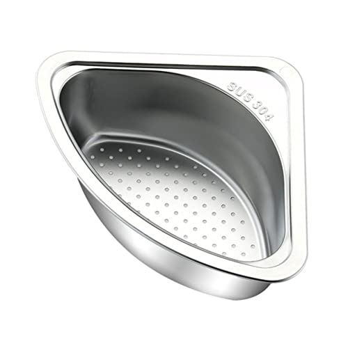 ORFOFE Küchenspüle Sieb Spülkorb Abtropfgestell Edelstahl Spüle Abtropfkorb Dreieck Obstabtropfgestell Küchenutensilienhalter Wasserablaufkorb ORFOFE Küchenspüle Sieb Spülkorb Abtropfgestell Edelstahl Spüle Abtropfkorb Dreieck Obstabtropfgestell Küchenutensilienhalter Wasserablaufkorb von ORFOFE