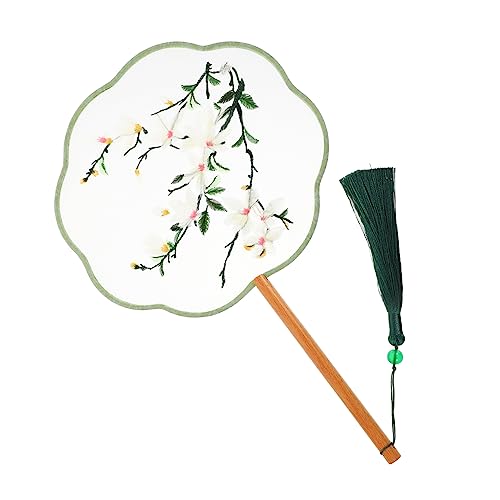 ORFOFE Chinesische Handfächer Für Frauen Handgefertigt Blumenform von ORFOFE