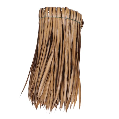 ORFOFE Künstliches Strohdach Simuliertes Reetdach UV beständig Feuerfest für Gartendekoration Sommerdeko Rustikales DIY dachmaterial von ORFOFE