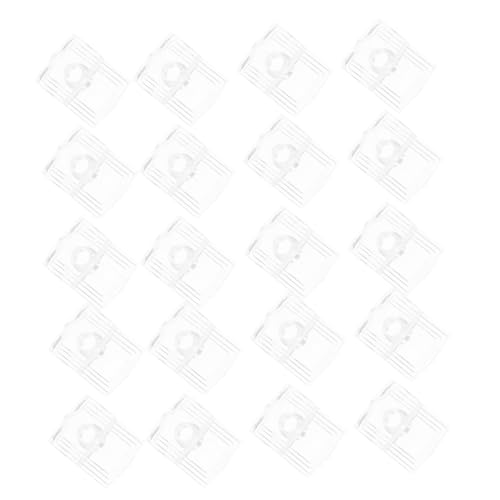 ORFOFE Kunststoff Spiegelhalter Clips für Rahmenlose Spiegel Rostfreie Leichte Glasbefestigungsklammern Transparente Glashalter für Badezimmer und Möbelmontage Einfache Installation ohne von ORFOFE