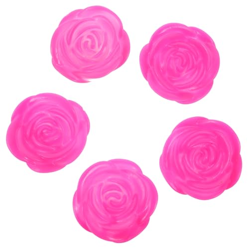 ORFOFE Led Nachtlicht Rosenform 5 Stück Farbwechselnde Teelichter Batteriebetrieben Romantisches Dekolicht Pvc Für Kinderzimmer Und Valentinstag Mit 7 Farben von ORFOFE