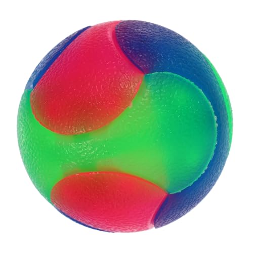 ORFOFE Leuchtender Elastischer Hundespielzeugball für Kleine bis Große Hunde Robustes Interaktives Hundespielzeug Springfreudiger Sicherer Trainings Kauspielball für Aggressive Beißer von ORFOFE