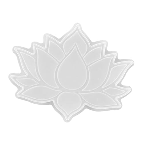 ORFOFE Lotus Untersetzer Silikonform für DIY Epoxidharz Gießform Vielseitige Tassenmattenform Langlebige Flexible Silikonform für Kreative Bastelprojekte Einfach zu Entformen von ORFOFE
