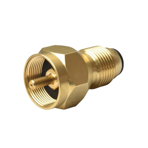 ORFOFE Messing Gasflaschen Adapter mit Druckminderer Outdoor Flüssiggas Tank Übertragungsstück Sicherer Tankfülladapter Einfache Installation Kompatibel mit Allen Gasflaschen für Camping ORFOFE Messing Gasflaschen Adapter mit Druckminderer Outdoor Flüssiggas Tank Übertragungsstück Sicherer Tankfülladapter Einfache Installation Kompatibel mit Allen Gasflaschen für Camping von ORFOFE