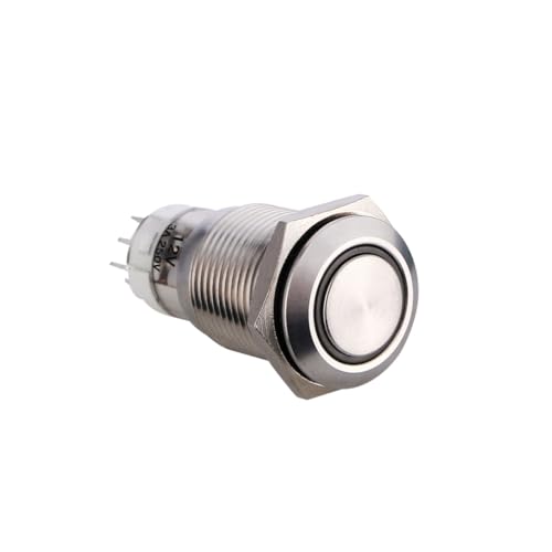 ORFOFE Metall Push Button mit Ringlicht Selbstverriegelnd Langlebig anzeige Geeignet für Auto und DIY Anwendungen ORFOFE Metall Push Button mit Ringlicht Selbstverriegelnd Langlebig anzeige Geeignet für Auto und DIY Anwendungen von ORFOFE
