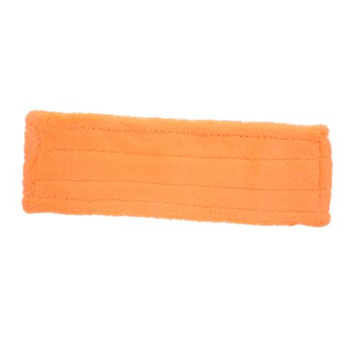 ORFOFE Mikrofaser Mop Ersatzbezug Wischmopp Kopf Orange Waschbar für Hartböden Fliesen Parkett Leicht zu Wechseln gegen Schmutz Öl Haare Haushalt Büro Hotel Reinigung von ORFOFE