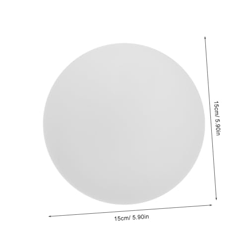 ORFOFE Milchglas Lampenschirm Flach Oval Weiß Glas Ersatzglas für Wandlampe Pendelleuchte Kompatibel Wohnzimmer Schlafzimmer Esszimmer Beleuchtung von ORFOFE