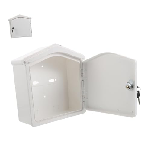 ORFOFE Milchkasten mit Schloss Wandmontierter Milchbox für Außenbereich Wetterfeste Aufbewahrungsbox für Milchflaschen Briefe und Kleinsendungen Sicherer Milchbehälter für Veranda ORFOFE Milchkasten mit Schloss Wandmontierter Milchbox für Außenbereich Wetterfeste Aufbewahrungsbox für Milchflaschen Briefe und Kleinsendungen Sicherer Milchbehälter für Veranda von ORFOFE