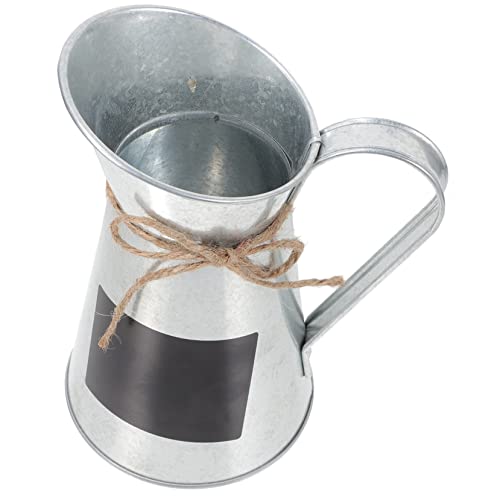 ORFOFE Minimalistische Metallblumen Vase im Rustikalen Stil Vintage Blumeneimer für Kreative DIY Arrangements für Schreibtisch und Wohnraumdeko von ORFOFE
