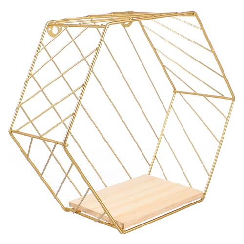 ORFOFE Multifunktionales Eisen Wandregal ohne Bohren Rostfrei Kompakt Stabiles Wandaufbewahrungsregal für Bad Küche Wohnzimmer Praktisches Dekoratives Wandboard von ORFOFE