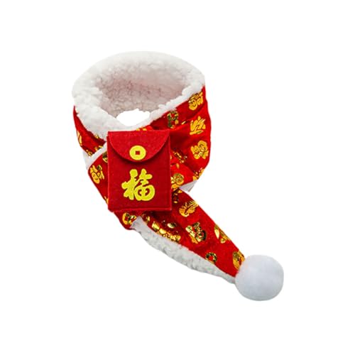 ORFOFE Neujahrs-dreieckstuch für Haustiere XL Winterfester Dekorativer Welpen Katzen-schal mit Chinesischem Glücksmotiv Komfortabel Sicher Einfach Anzulegen und Hautfreundlich ORFOFE Neujahrs-dreieckstuch für Haustiere XL Winterfester Dekorativer Welpen Katzen-schal mit Chinesischem Glücksmotiv Komfortabel Sicher Einfach Anzulegen und Hautfreundlich von ORFOFE