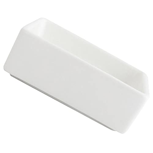 ORFOFE Ofen- und mikrowellengeeignete quadratische Servierschüssel kleiner Keramikteller Schüssel weiße Soßenschale Dip-Schüssel Vorspeisenteller für Salat Snacks Sushi von ORFOFE
