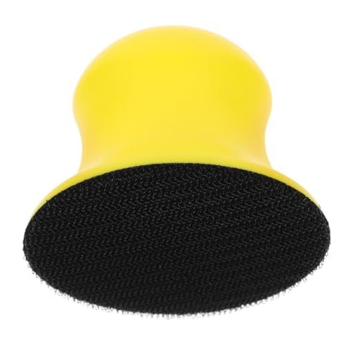 ORFOFE PU Schleifpad Handpolierblock mit Haken und Schlaufenverschluss Leichtes Komfortables Schleifen für Holz Auto Haushalt Langlebiger Hand Schleifteller in Gelb ORFOFE PU Schleifpad Handpolierblock mit Haken und Schlaufenverschluss Leichtes Komfortables Schleifen für Holz Auto Haushalt Langlebiger Hand Schleifteller in Gelb von ORFOFE