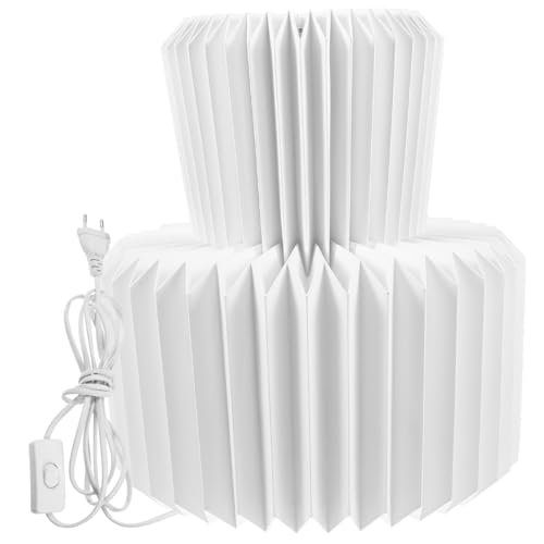 ORFOFE Paper Lantern Lampe aus Metall und Papier Dekorative Nachttischlampe mit Papierlampenschirm Schlichtes Design für Schlafzimmer Wohnzimmer und Fensterbank Energiesparend und ORFOFE Paper Lantern Lampe aus Metall und Papier Dekorative Nachttischlampe mit Papierlampenschirm Schlichtes Design für Schlafzimmer Wohnzimmer und Fensterbank Energiesparend und von ORFOFE