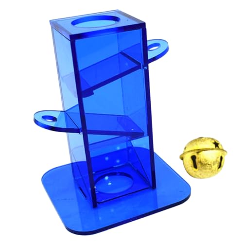 ORFOFE Parrot Training Push Pull Turm mit Glöckchen Intelligenzförderndes Vogelfuttersuchspielzeug für Papageien und Wellensittiche Leicht Langlebig Interaktives Haustier Zubehör Blau ORFOFE Parrot Training Push Pull Turm mit Glöckchen Intelligenzförderndes Vogelfuttersuchspielzeug für Papageien und Wellensittiche Leicht Langlebig Interaktives Haustier Zubehör Blau von ORFOFE