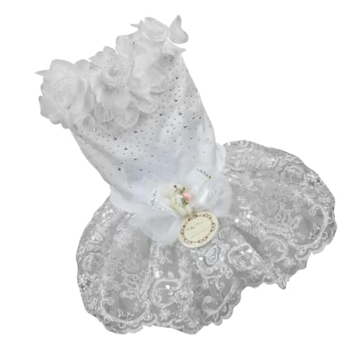 ORFOFE Pet Kleidung XL Spitzenrock mit Schleife Süßes Verkleidungskostüm für Hunde und Katzen Bequemes Strapazierfähiges Material für Besondere Anlässe und Outdoor Aktivitäten von ORFOFE