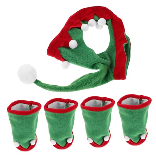 ORFOFE Pferde-kostüm-Set Weihnachts-haube und Atmungsaktive Beinwickel für Pferde Festliche Tierdekoration für Weihnachtsfeiern und Trainings ORFOFE Pferde-kostüm-Set Weihnachts-haube und Atmungsaktive Beinwickel für Pferde Festliche Tierdekoration für Weihnachtsfeiern und Trainings von ORFOFE