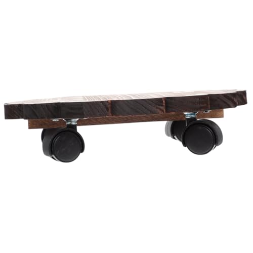 ORFOFE Pflanzenroller Pflanzenuntersetzer Bremse Rundes Tablett Schwerlast Blumentopfständer Flexibel für Innen und Außen Garten Terrasse von ORFOFE