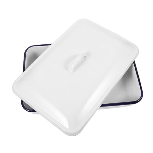 ORFOFE Rechteckige Backform mit Deckel Lebensmittelechte Emaille Multifunktionales Ofenblech Hitzebeständig Kratzfest für Kuchen Aufläufe und Servieren ORFOFE Rechteckige Backform mit Deckel Lebensmittelechte Emaille Multifunktionales Ofenblech Hitzebeständig Kratzfest für Kuchen Aufläufe und Servieren von ORFOFE