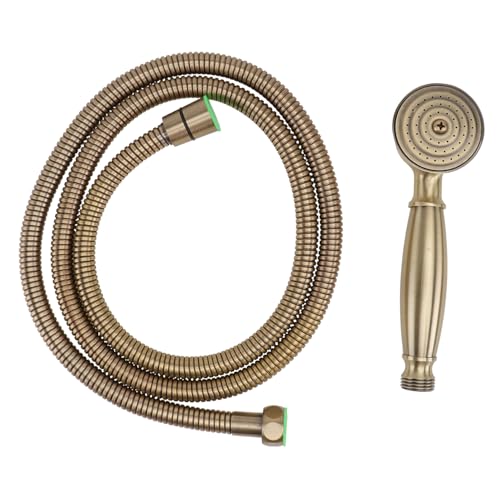 ORFOFE Retro Duschkopf aus Messing Handbrause mit Langem Schlauch Wassersparende klassische Duschbrause in Bronze Einfache Bedienung Langlebig und Stilvoll für Bad Hotel Zuhause ORFOFE Retro Duschkopf aus Messing Handbrause mit Langem Schlauch Wassersparende klassische Duschbrause in Bronze Einfache Bedienung Langlebig und Stilvoll für Bad Hotel Zuhause von ORFOFE