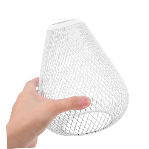 ORFOFE Retro Metall Lampenschirm Vintage Glühbirnen Schutz Käfig Pendelleuchte Lampenabdeckung Robust Eisen Draht Retro Stil Für Wohnzimmer Schlafzimmer Deckenlampe von ORFOFE